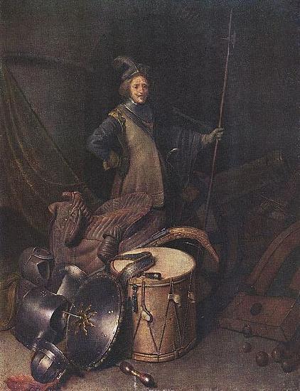 Gerard Dou Officer of the Marksman Society in Leiden oil painting image